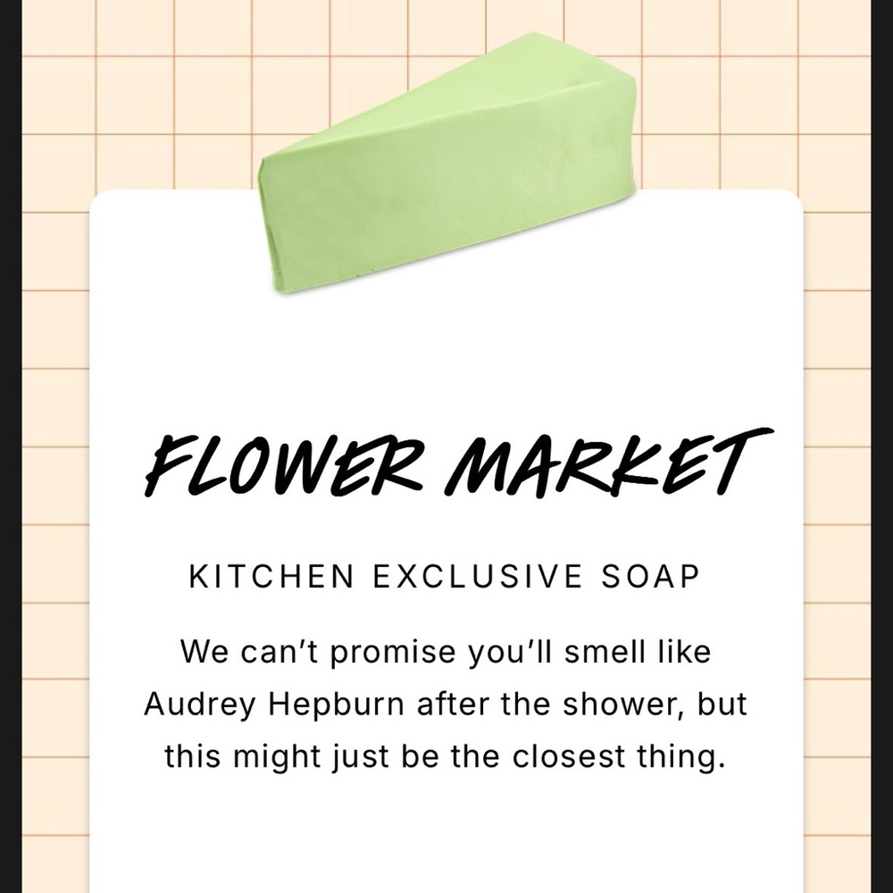 LUSH Flower Market soap bar MARCH 2026 Kitchen box exclusive - Picture 5 of 5
